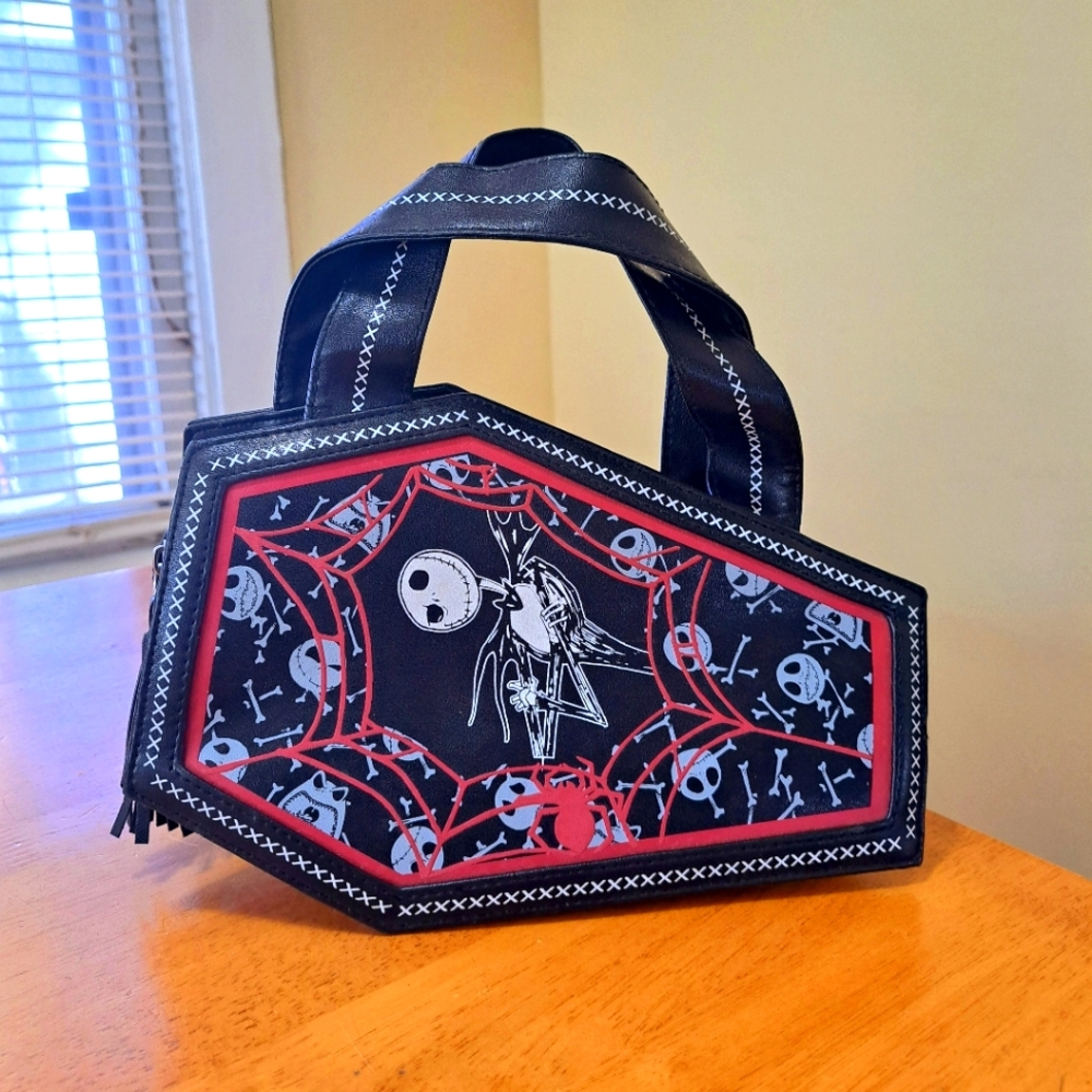 NWOT Jack Skellington Cofin Handbag Purse NBC Sally Zero